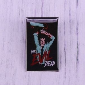 The Evil Dead Ash And Chainsaw Enamel Pin Horror